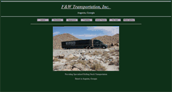 Desktop Screenshot of fandwtransportation.com