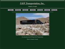 Tablet Screenshot of fandwtransportation.com